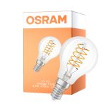 Osram Vintage 1906 LED Classic Slim E14 Pære Filament Klar 4.8W 470lm - 827 Ekstra Varm Hvit | Dimbar - Erstatter 40W