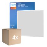 Fordelspakning 4x Philips LED Panel Ledinaire RC065B 28W 3400lm - 840 Kald Hvit | 60x60cm - UGR <22