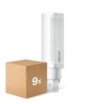 Fordelspakning 9x Philips CorePro PL-C LED 5.9W 660lm - 840 Kald Hvit | 2-Stift - Erstatter 13W