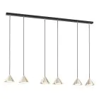 Emibig Pendel Lampe Elit Stål Svart | Egnet for 6x GX53 - Max 12W
