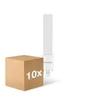 Fordelspakning 10x Noxion Lucent PL-S LED 4.3W - 827 Ekstra Varm Hvit | 2-Stift - Erstatter 9W